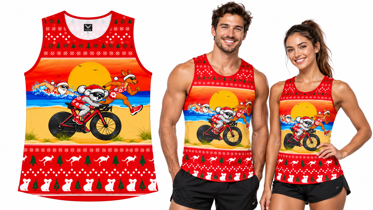 Christmas running singlets