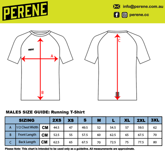 MTC x PERENE: Male Running T-Shirt