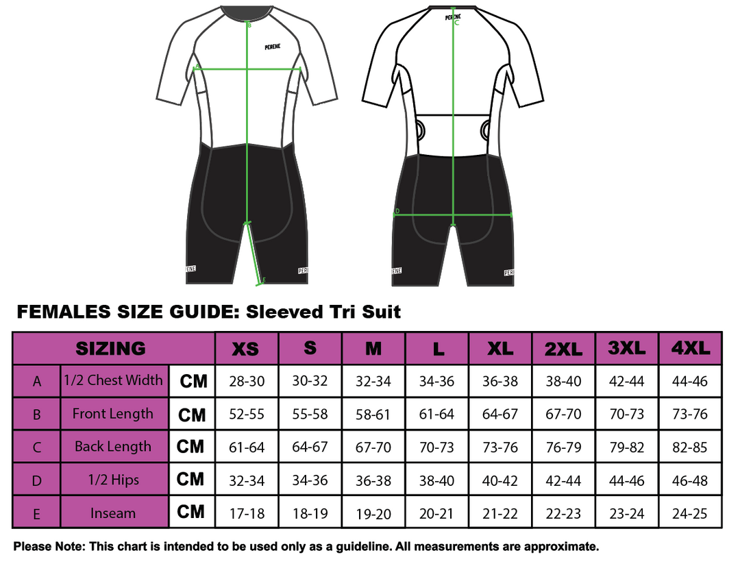 GK ENDURANCE x PERENE: Female Sleeved Tri Suit (Retro Design)