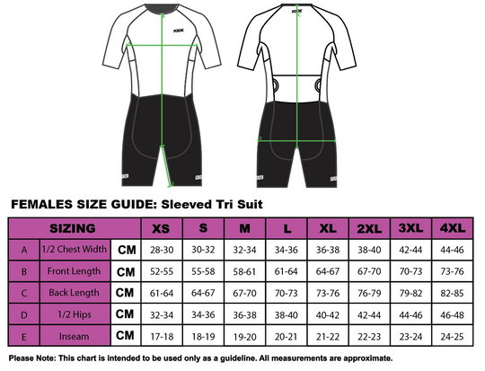 GK ENDURANCE x PERENE: Female Sleeved Tri Suit (Retro Design)
