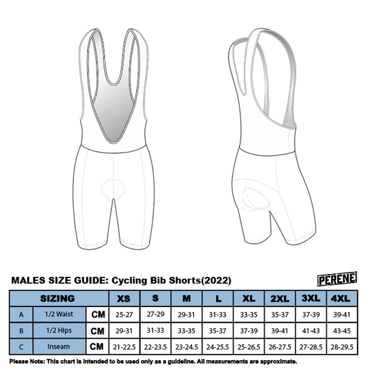 GK ENDURANCE x PERENE: Male Specific Bib Shorts (Seamless Gripper)