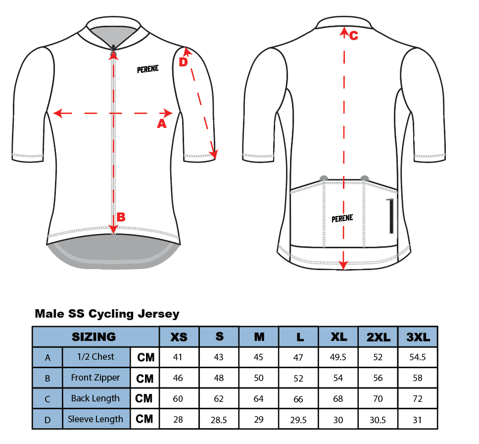 GK ENDURANCE x PERENE: Male SS Cycling Jersey