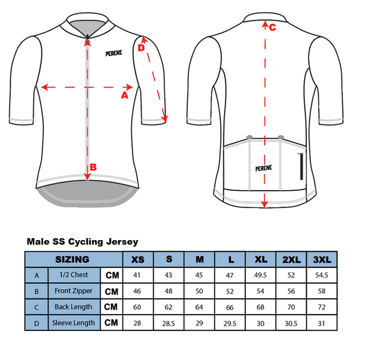 GK ENDURANCE x PERENE: Male SS Cycling Jersey